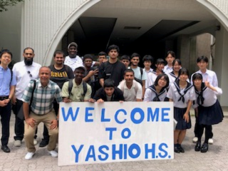 Tokyo Metropolitan Yashio High School Onsite cultural exchange with Qatari friends