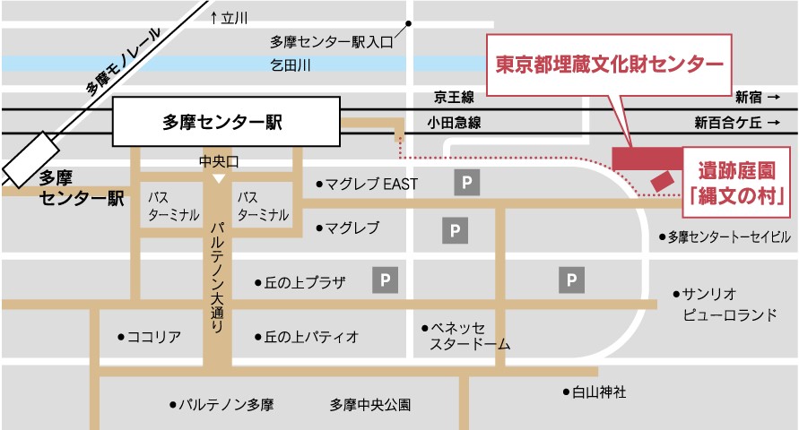 東京都埋蔵文化財センターの周辺地図